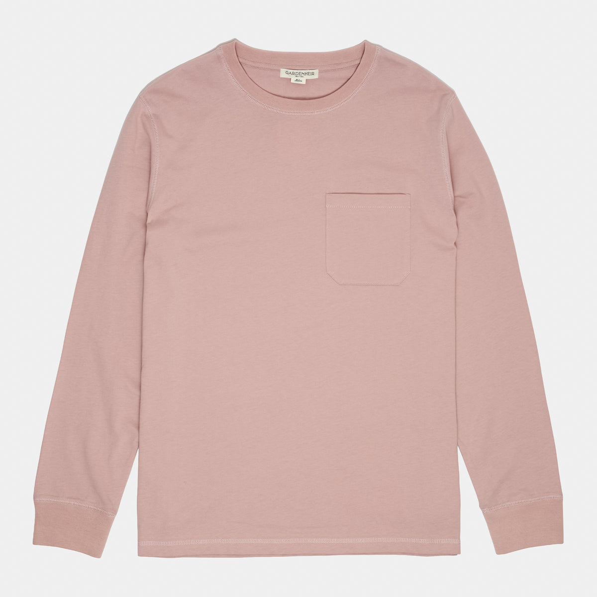 Long Sleeve Pocket Tee in Rose