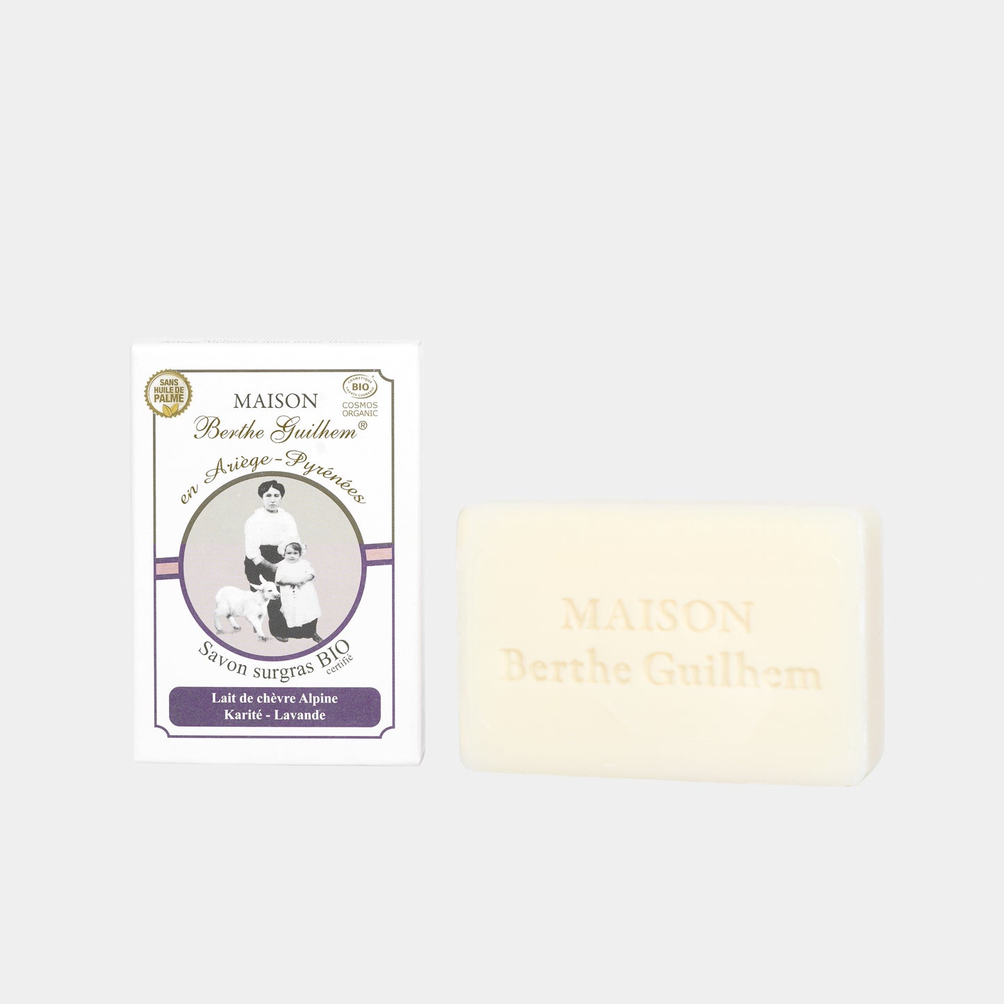 Maison Berthe Guilhem Alpine Goat Milk Soap with Shea Butter & Lavender