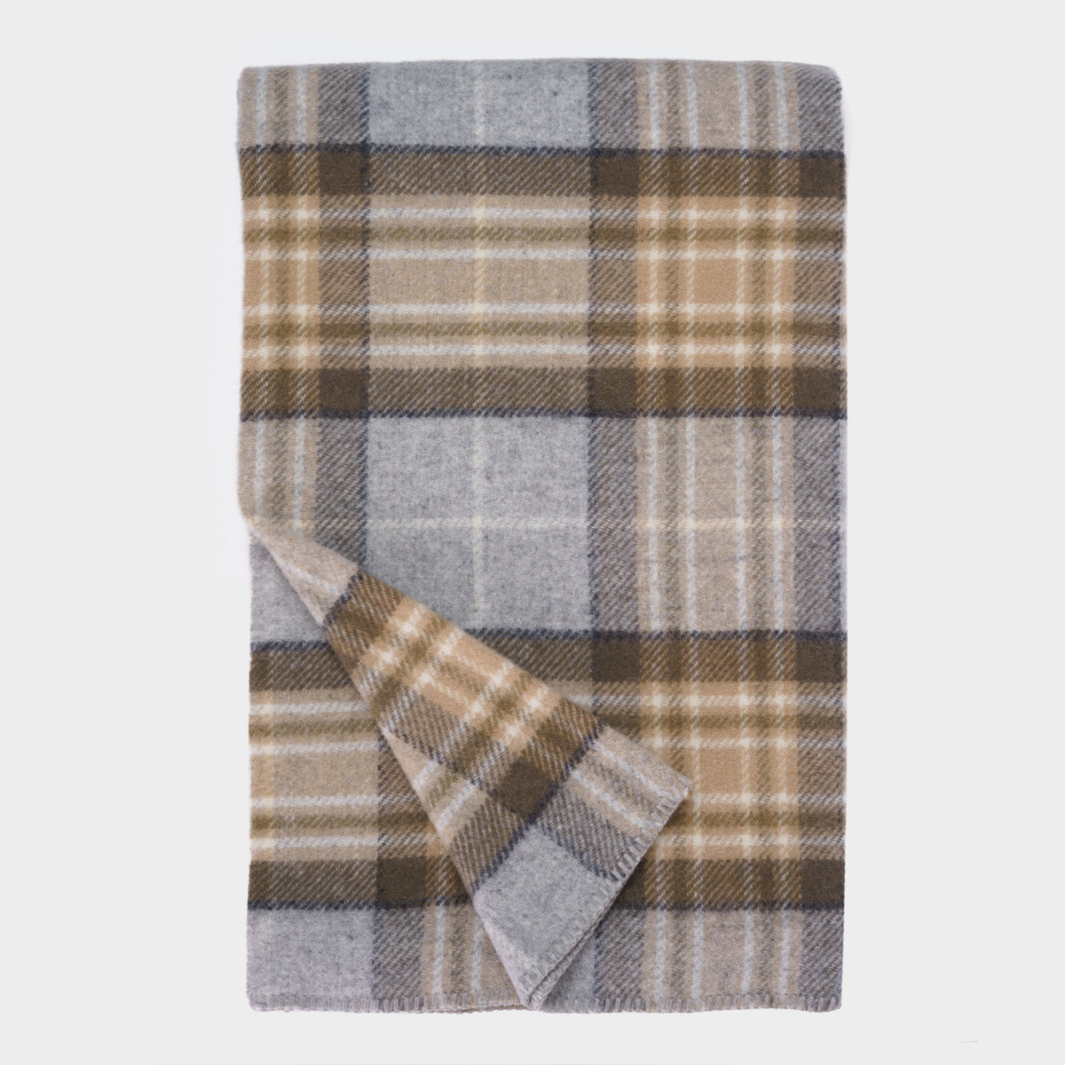 English New Wool Tartan Throw - McKellar