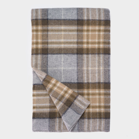 English New Wool Tartan Throw - McKellar