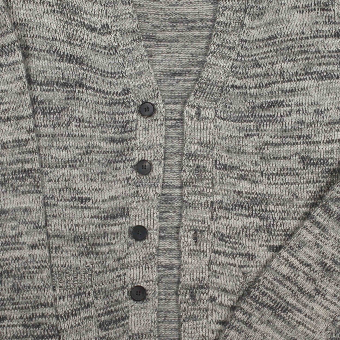 Melange Cashmere Cardigan in Slate