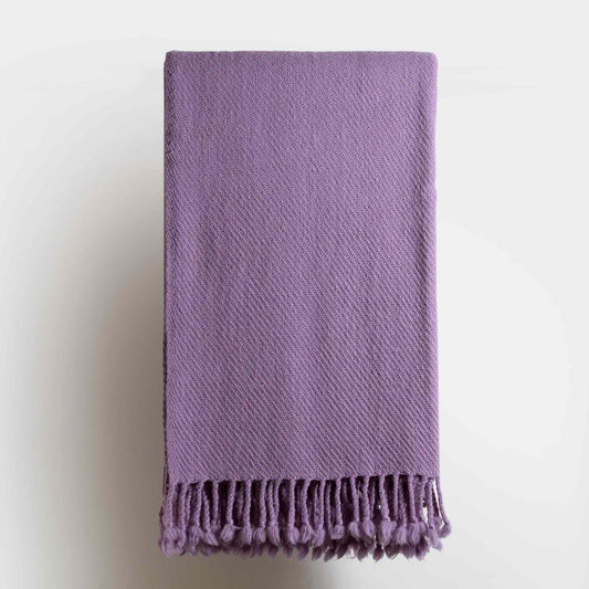 Merino Wool Blanket in Lavender