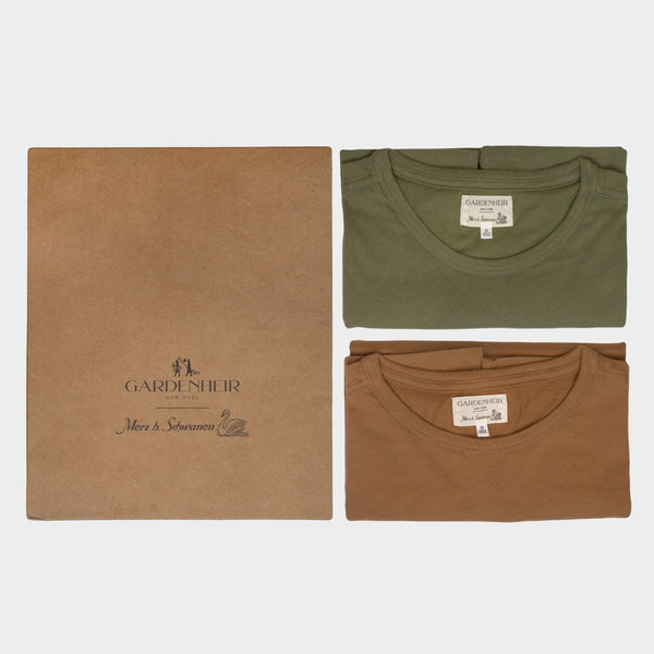 Merz b. Schwanen x Gardenheir Pima Work Tee (Box of 2)