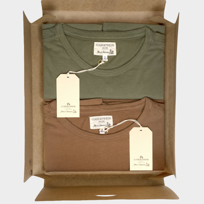 Merz b. Schwanen x Gardenheir Pima Work Tee (Box of 2)