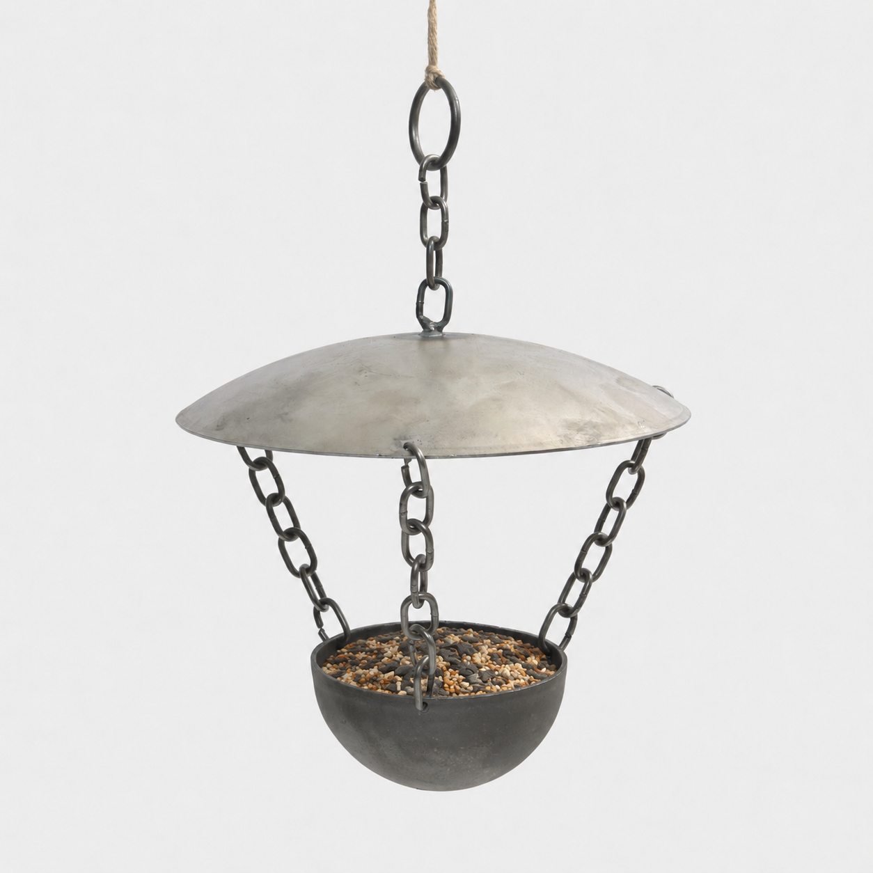 English Metal Chain Bird Feeder