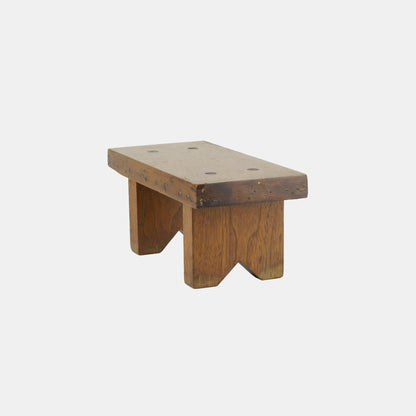 Vintage Oak Display Stool