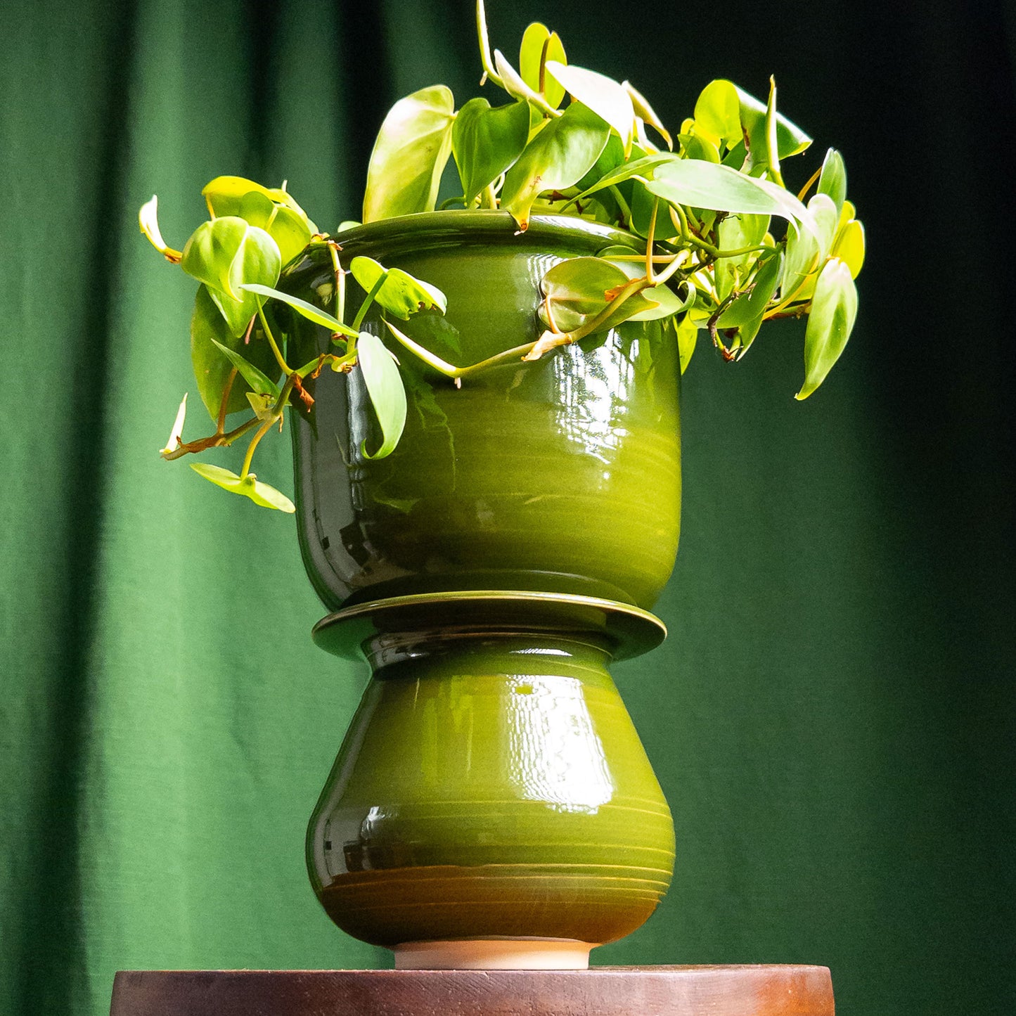 Ceramic Planter with 4" Pedestal/Vase