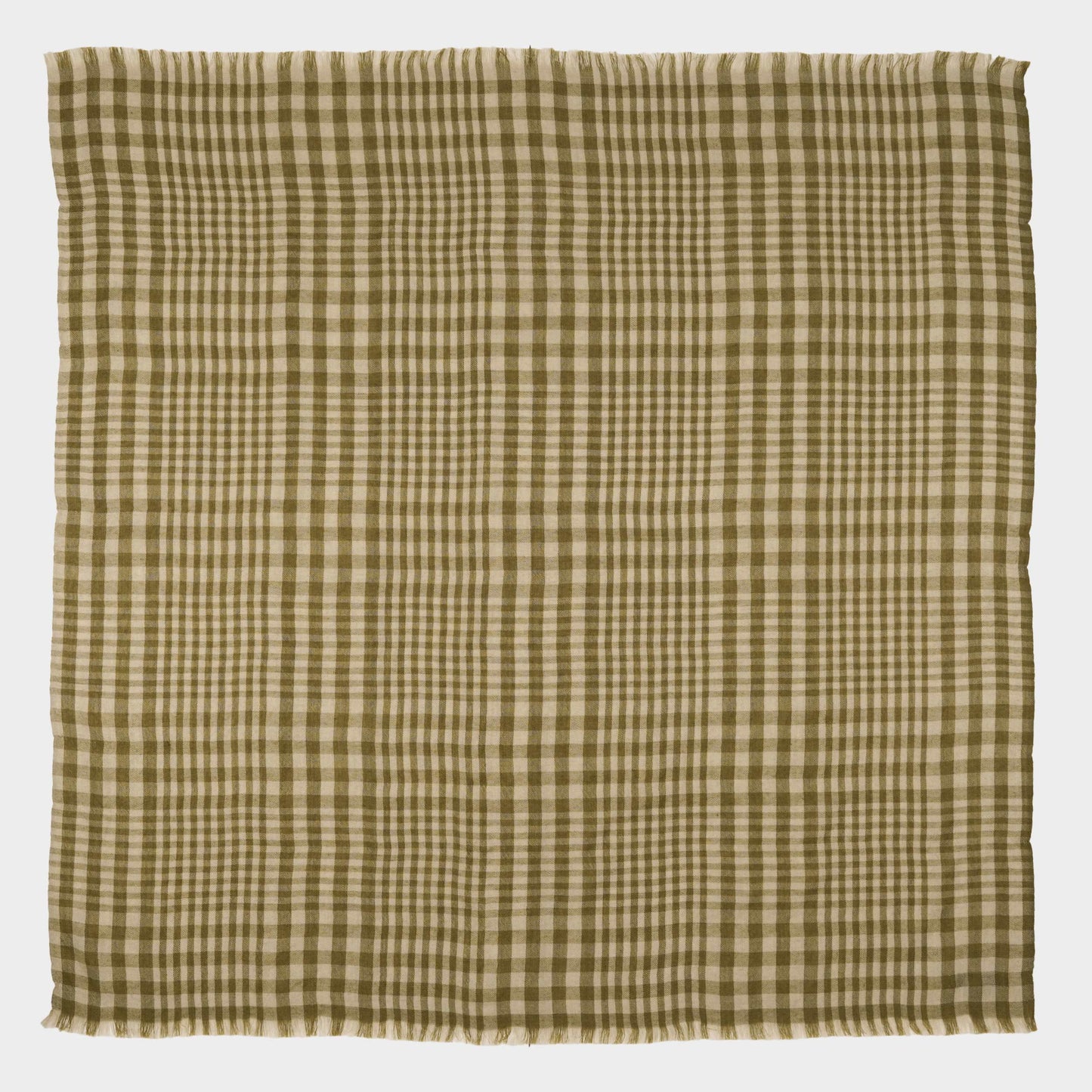 Himalayan Cashmere Hand Spun Kerchief Scarf in Plaid