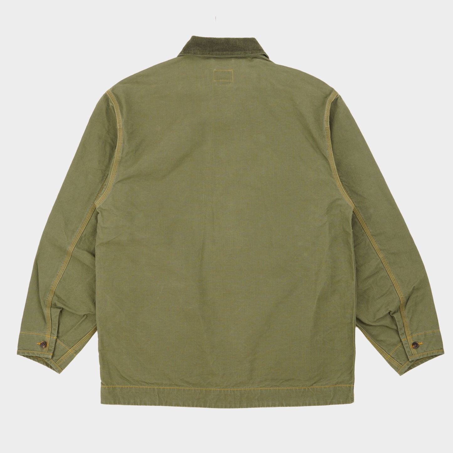 Waxed Cotton Canvas Barn Jacket in Moss
