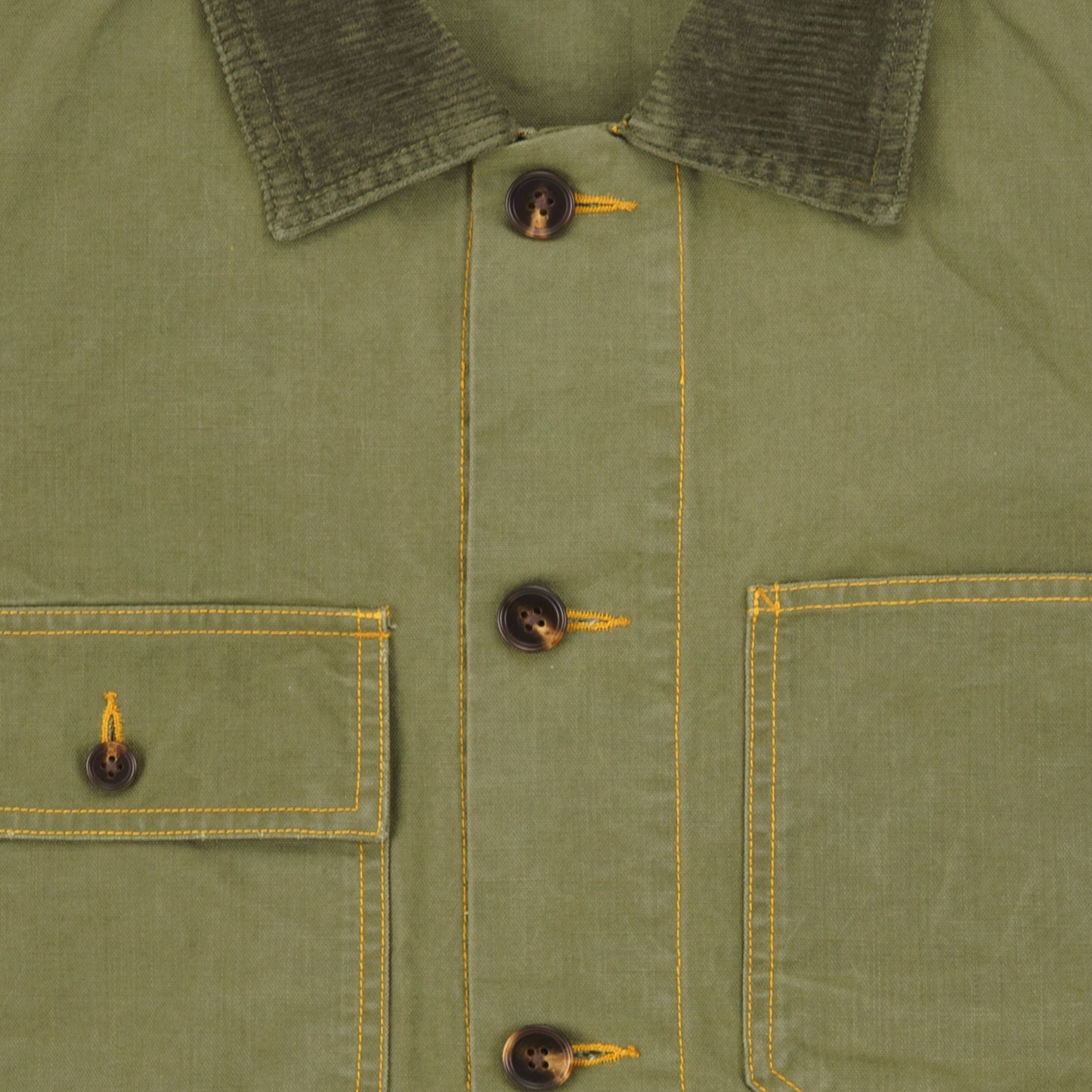 Waxed Cotton Canvas Barn Jacket in Moss