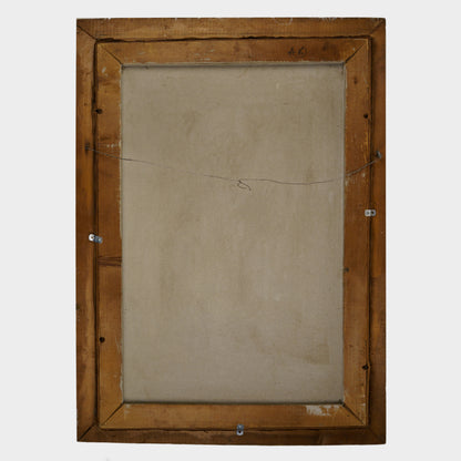 Antique Large Still Life Painting of Mums, Connecticut