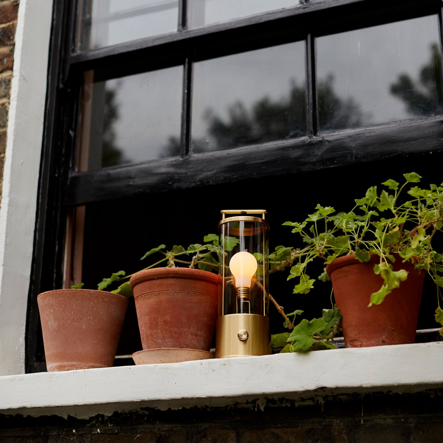 The Muse 2.0 Portable Lamp in Solid Brass