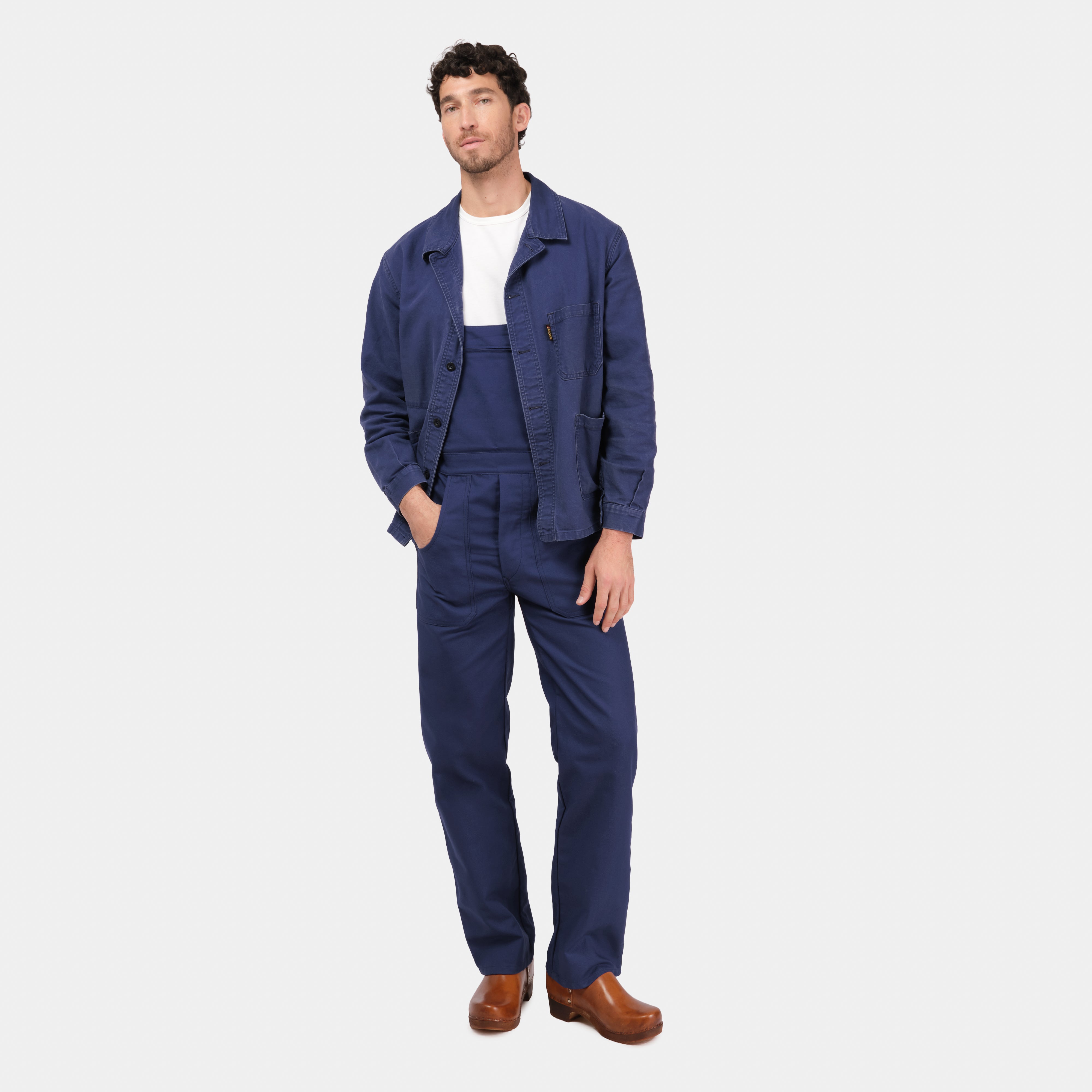 Le Laboureur French Cotton Overalls in Navy – Gardenheir