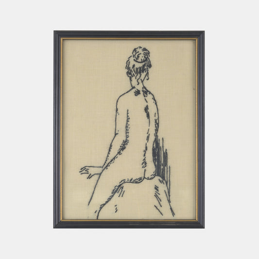 Vintage Embroidery of Nude