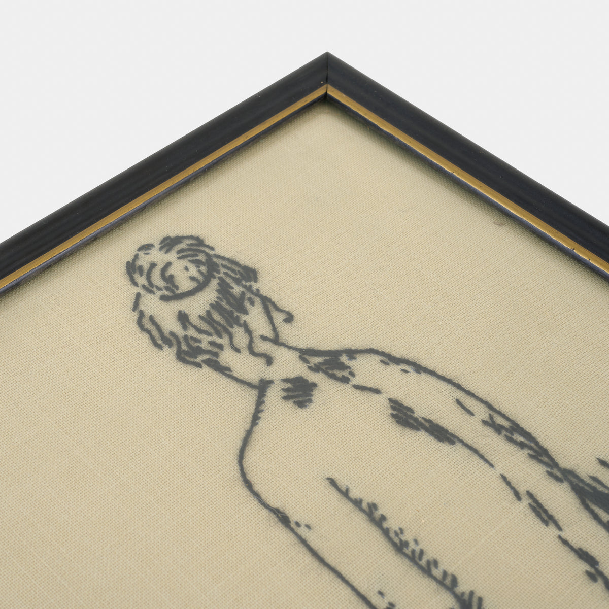 Vintage Embroidery of Nude