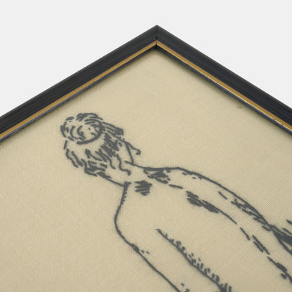 Vintage Embroidery of Nude