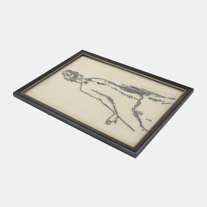 Vintage Embroidery of Nude