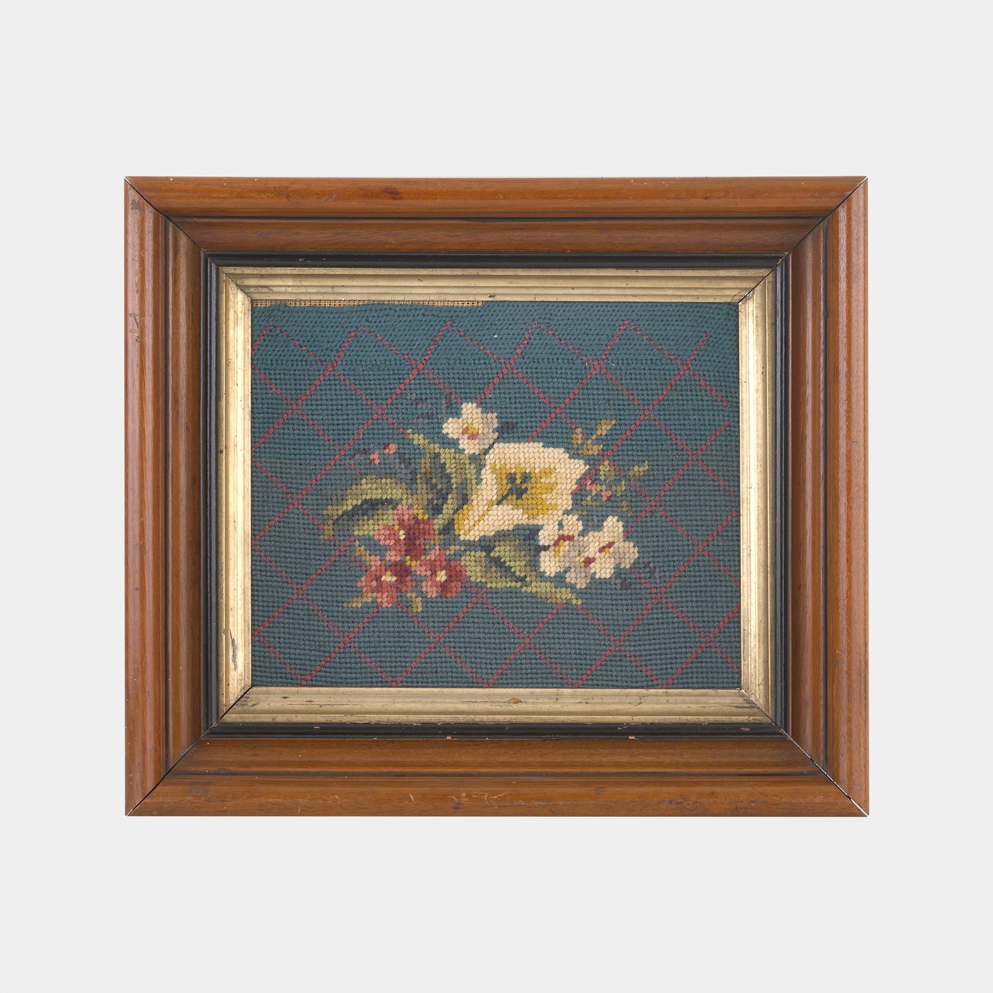 Vintage Floral Needlepoint