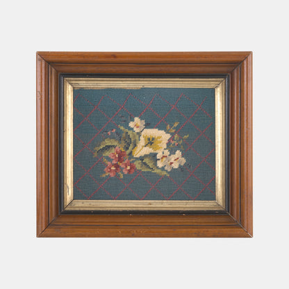 Vintage Floral Needlepoint