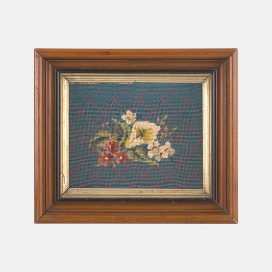 Vintage Floral Needlepoint