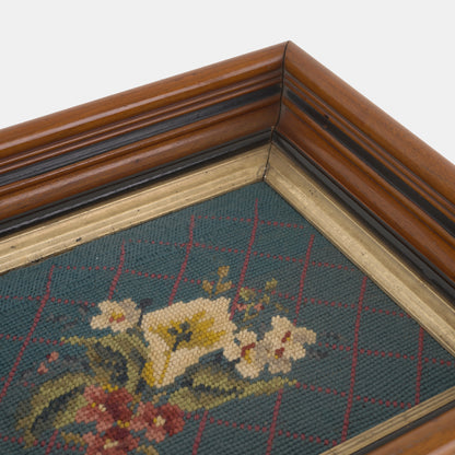Vintage Floral Needlepoint
