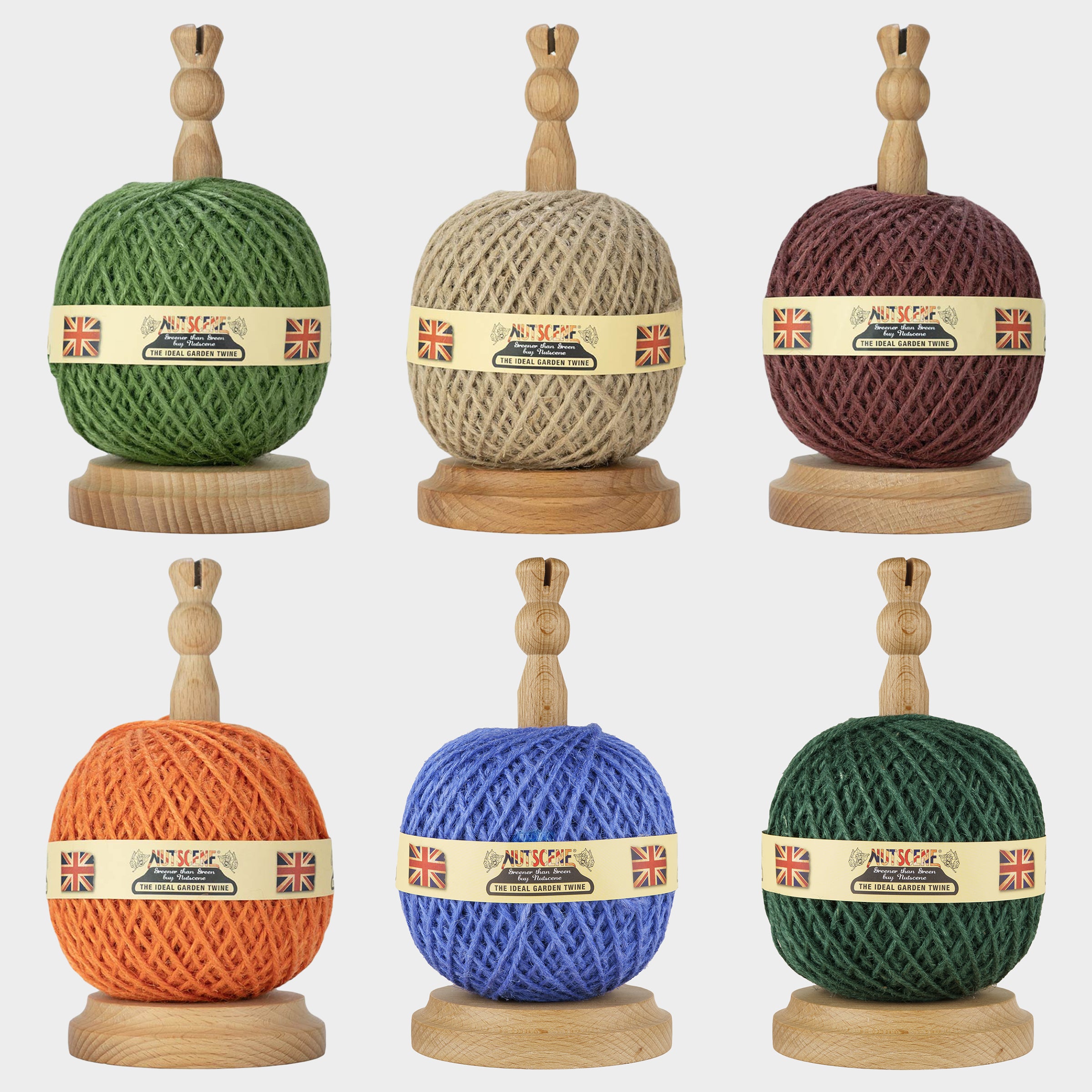 Nutscene British Twine Ball and Tabletop Dispenser with Cutter blade - Thumbnail 3