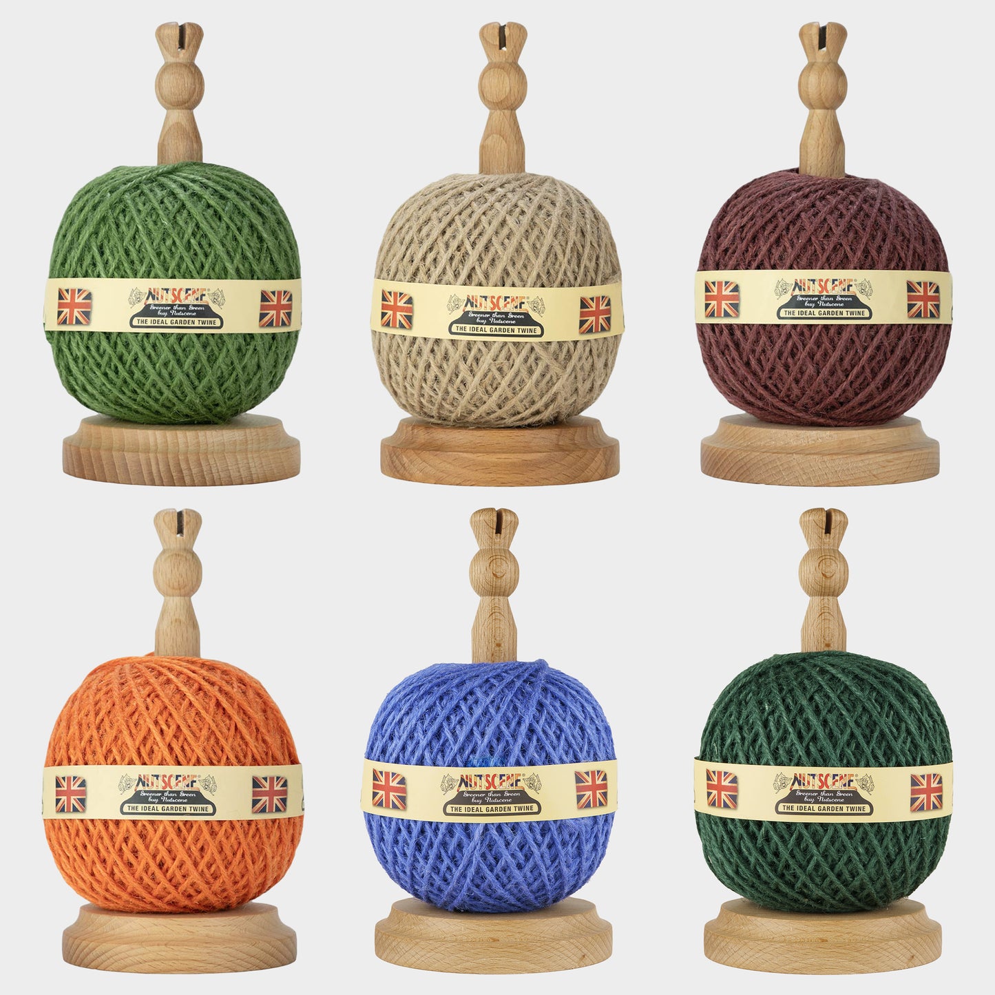 Nutscene British Twine Ball and Tabletop Dispenser with Cutter blade