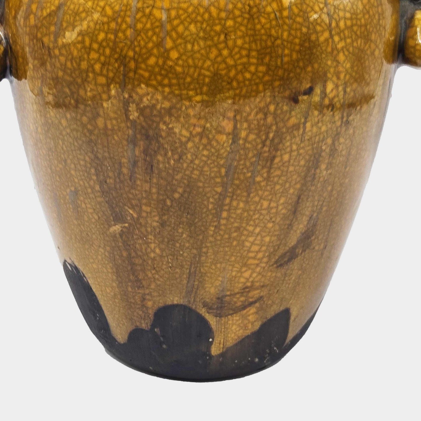 Vintage Ochre Glazed Vase