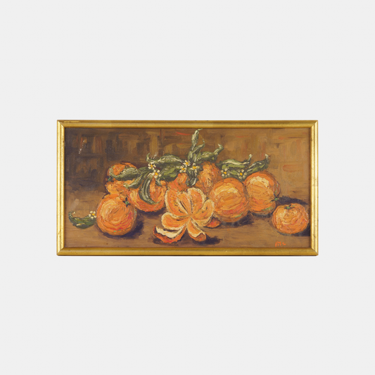 Vintage Painting of Clementines