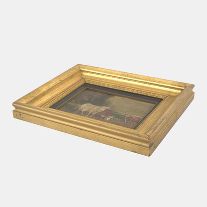 Antique Painting of Cattle, 1800s