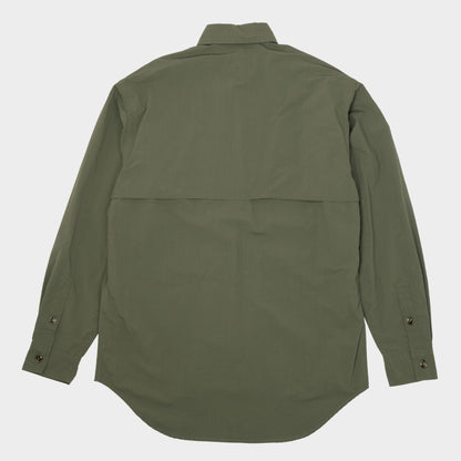 Japanese Recycled Nylon Breezer Shirt in Olive