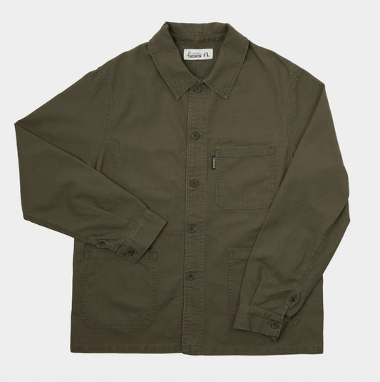 Le Laboureur x Gardenheir French Cotton Work Jacket in Stonewashed Olive