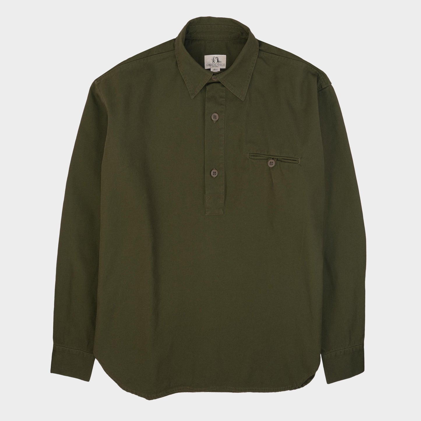 Washed Cotton Gardening Smock No. 2 in Olive