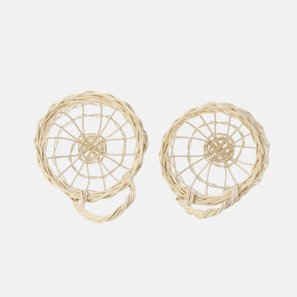 Hand Woven Garlic and Onion Basket Set (Natural)