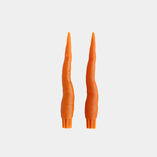 Carrot Taper Candles