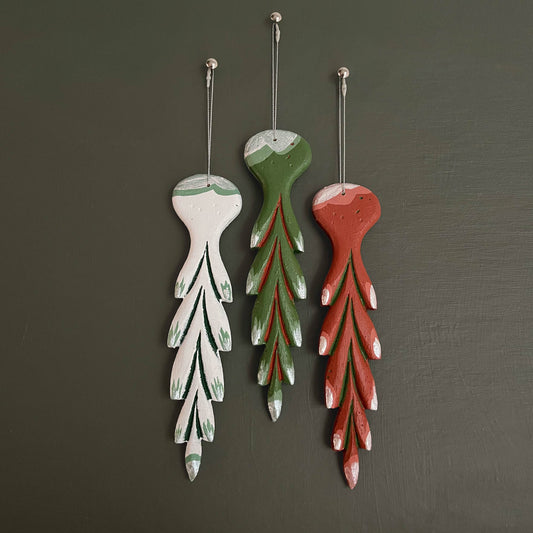 Handmade Icicle Ornaments- Set of 3