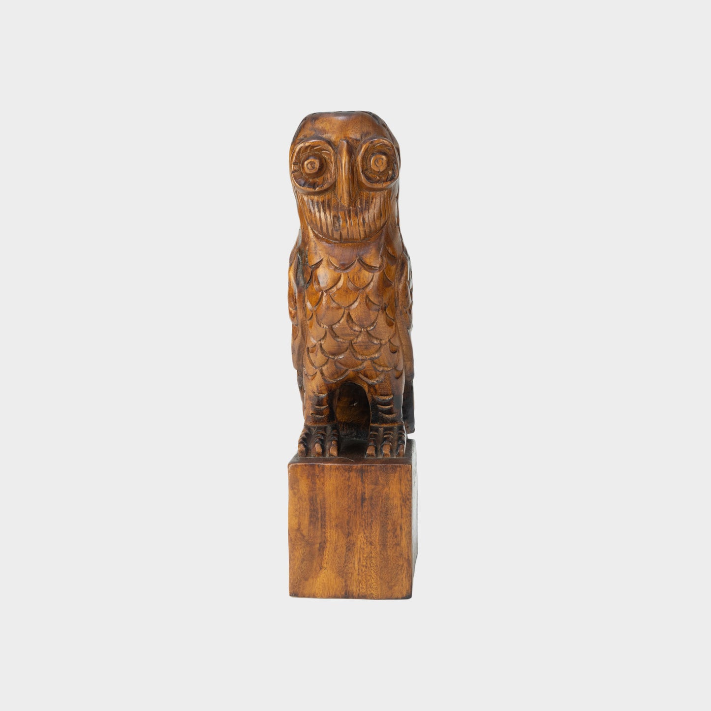 Vintage Hand Carved Owl