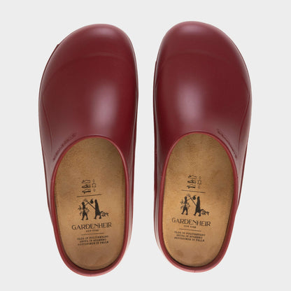 Italian Garden Clogs in Oxblood