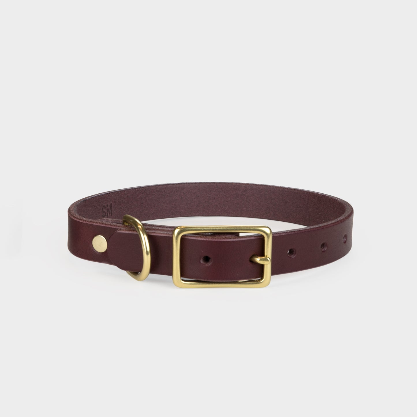 Handmade Italian Leather Dog Collar