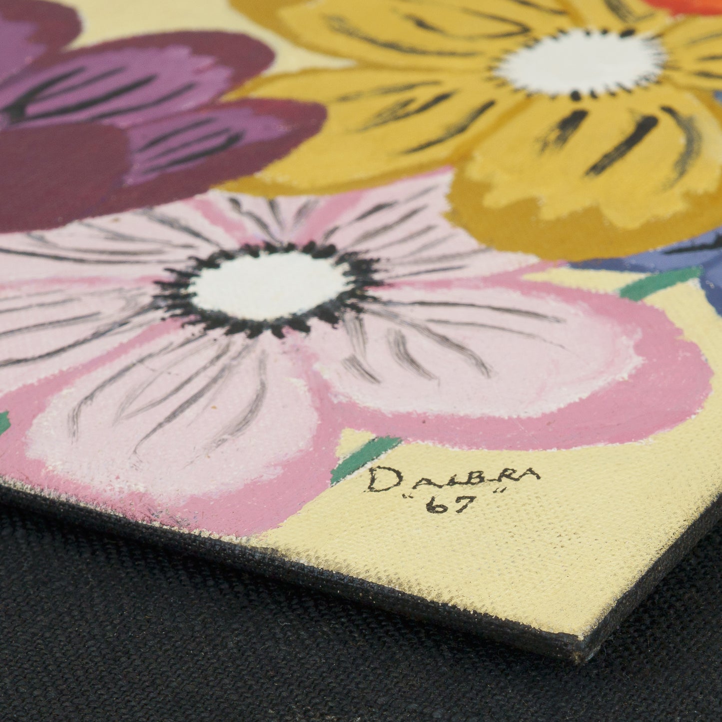 Vintage Painting of Blooms, 1967