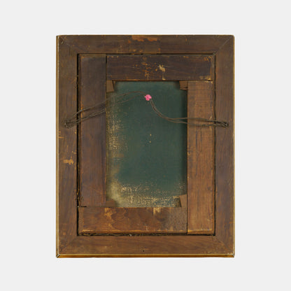 Antique Painting of Canary with Cherries, 1800s