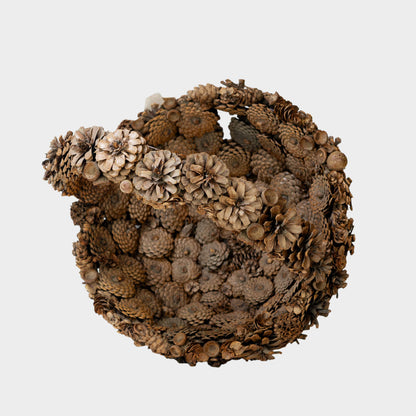 Vintage Pinecone Basket, New York