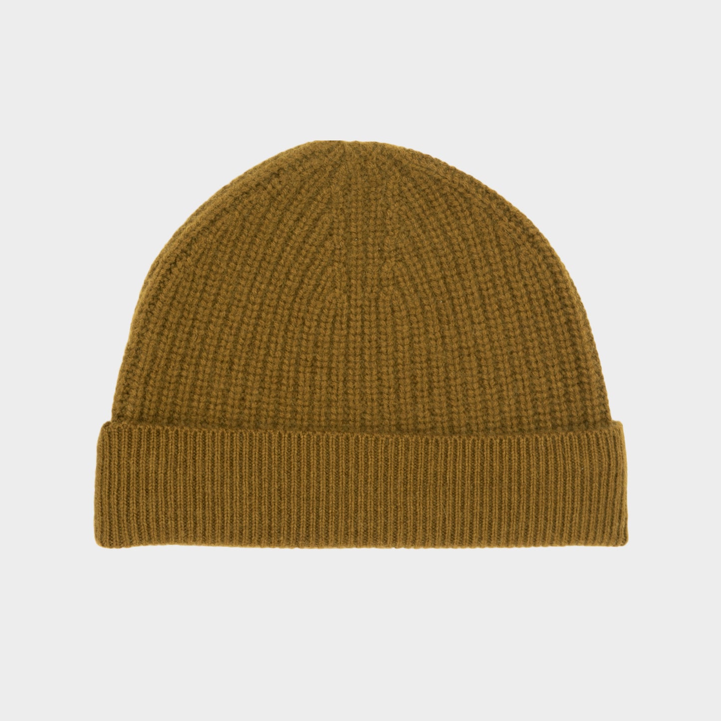 Himalayan Cashmere Fisherman Ribbed Beanie - Arboretum Palette