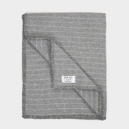 Soft Lambswool Throw - Pinstripe