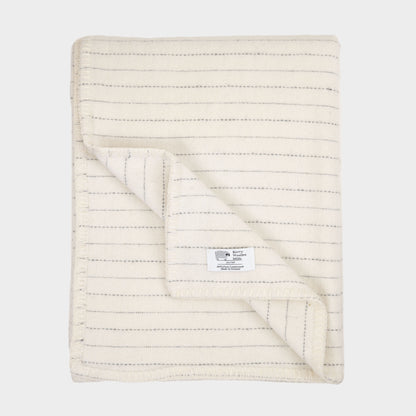 Soft Lambswool Throw - Pinstripe