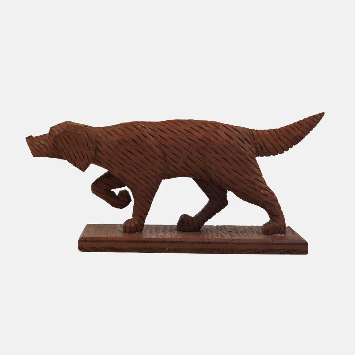 Vintage Carved Pointer Dog