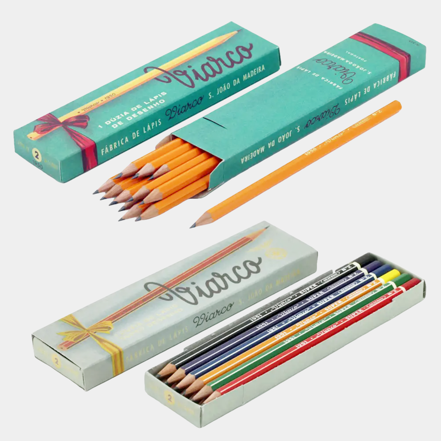 Portuguese Vintage Hexagonal Pencils - Set of 12