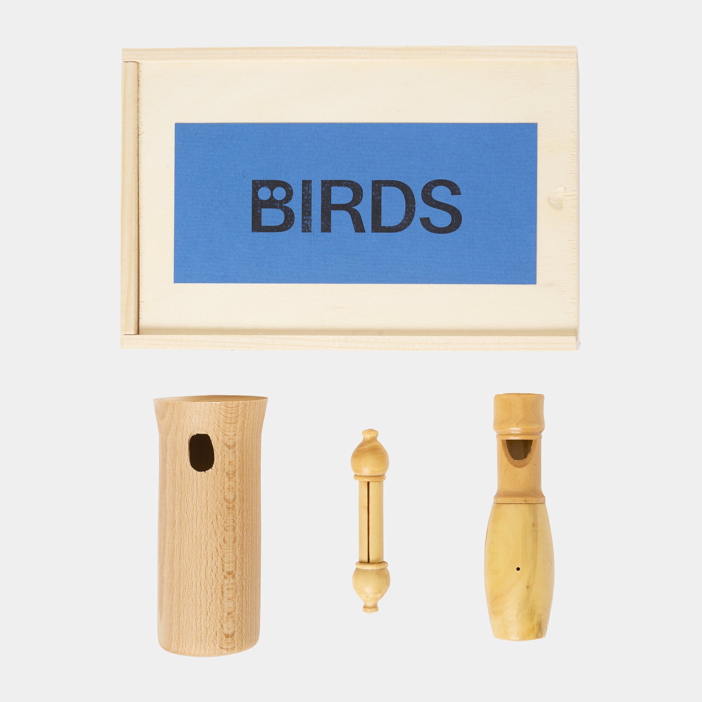 Handmade wooden Bird Calls - Trio of Night Birds