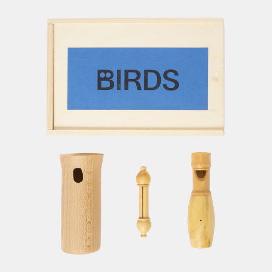 Handmade wooden Bird Calls - Trio of Night Birds