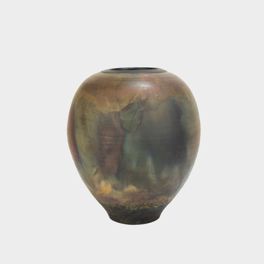 Vintage Raku Fired Vase